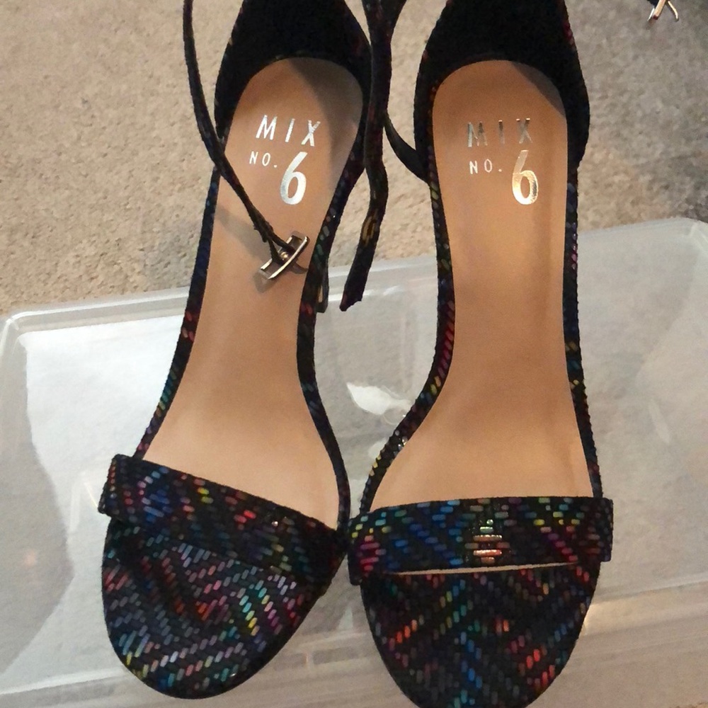 Colorful One Strap Heel